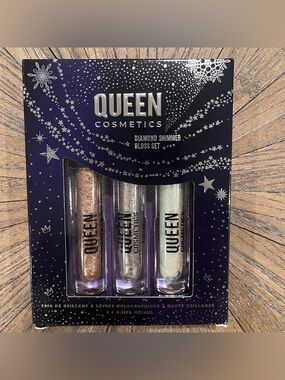 QUEEN Cosmetics Diamond Shimmer Gloss Set Astral Projection Space Party Tease